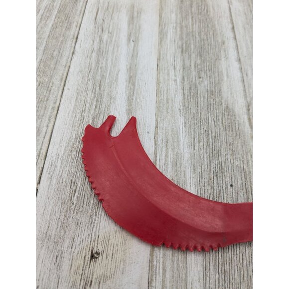 Vintage Tupperware Red Knife 6 1/2" Slicer Sli Saw All Purpose Lifter #46 - Picture 5 of 9